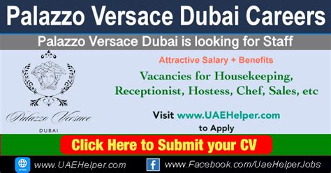 versace dubai careers|Versace vacancies.